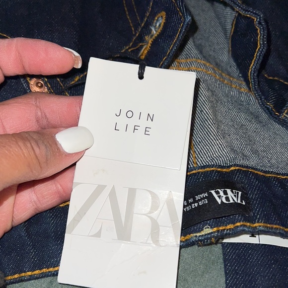 Zara: V front tailored straight leg jeans. - Picture 11 of 13